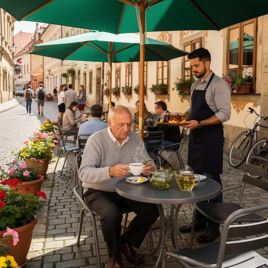 Rôzne bylinkové čaje v sklenených nádobách, pripravené na ochutnávku.